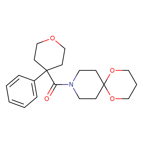 9-(4-phenyloxane-4-carbonyl)-1,5-dioxa-9-azaspiro[5.5]undecane