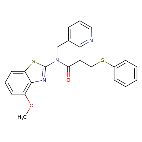N-(4-methoxy-1,3-benzothiazol-2-yl)-3-(phenylsulfanyl)-N-[(pyridin-3-yl)methyl]propanamide
