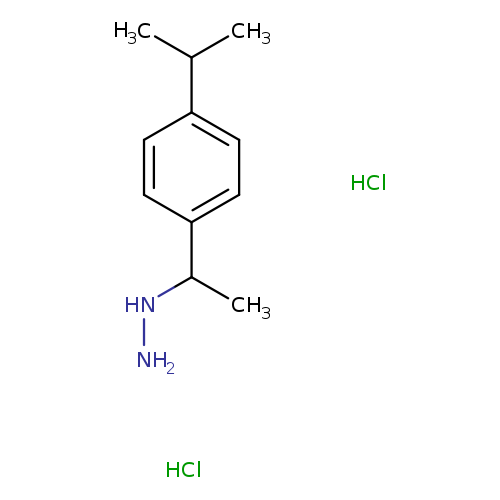 {1-[4-(propan-2-yl)phenyl]ethyl}hydrazine dihydrochloride