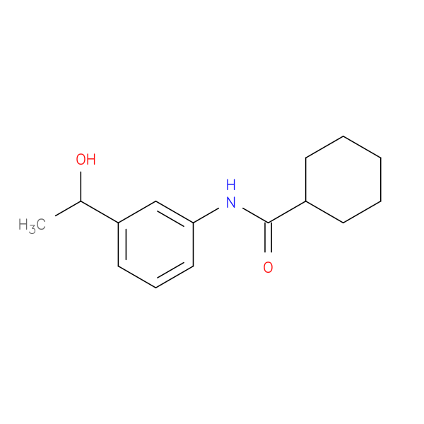 Cyclohexanecarboxamide, N-[3-(1-hydroxyethyl)phenyl]- (9CI)