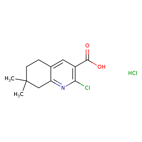 2-chloro-7,7-dimethyl-5,6,7,8-tetrahydroquinoline-3-carboxylic acid hydrochloride