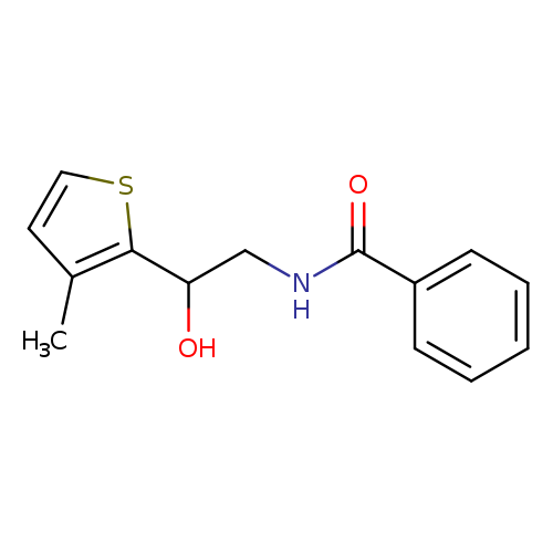 N-[2-hydroxy-2-(3-methylthiophen-2-yl)ethyl]benzamide