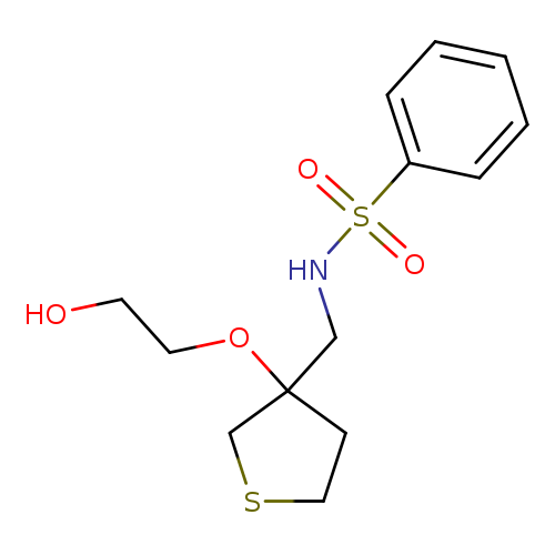 N-{[3-(2-hydroxyethoxy)thiolan-3-yl]methyl}benzenesulfonamide