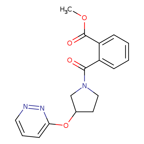 methyl 2-[3-(pyridazin-3-yloxy)pyrrolidine-1-carbonyl]benzoate