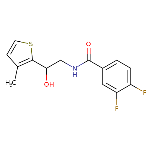 3,4-difluoro-N-[2-hydroxy-2-(3-methylthiophen-2-yl)ethyl]benzamide