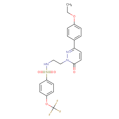 N-{2-[3-(4-ethoxyphenyl)-6-oxo-1,6-dihydropyridazin-1-yl]ethyl}-4-(trifluoromethoxy)benzene-1-sulfonamide