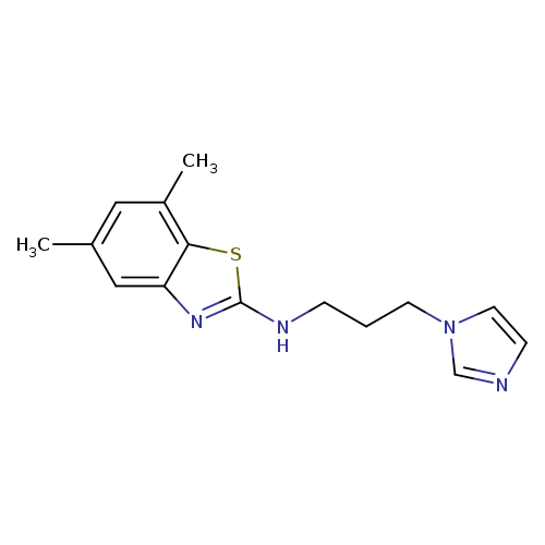 N-[3-(1H-Imidazol-1-yl)propyl]-5,7-dimethyl-1,3-benzothiazol-2-amine