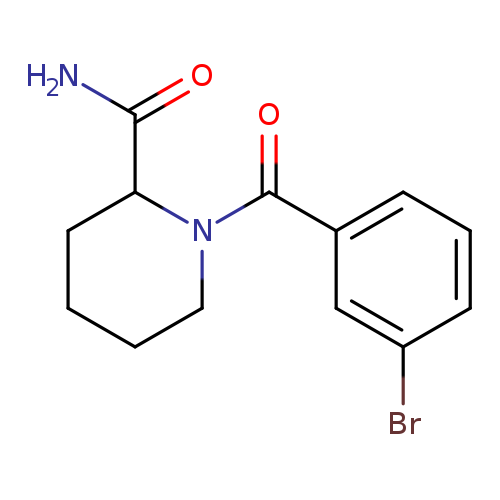 1-(3-bromobenzoyl)piperidine-2-carboxamide