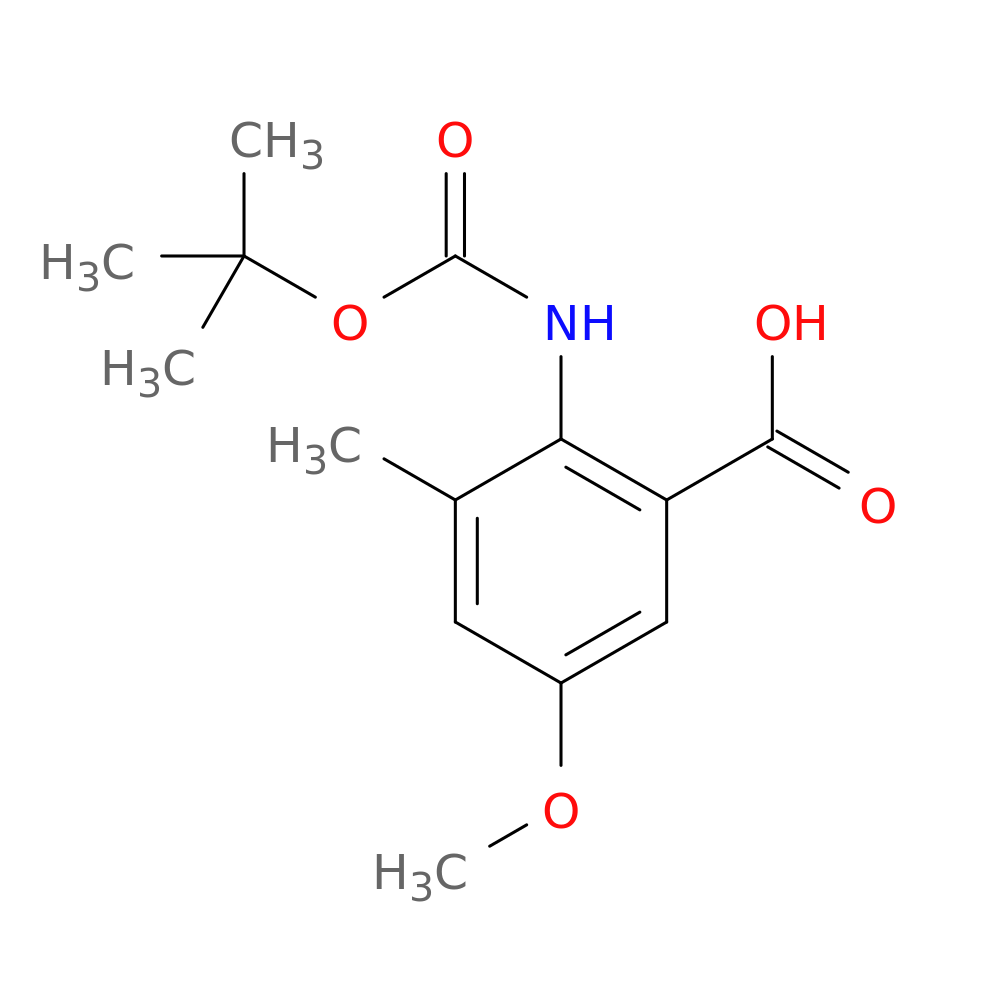 2-{[(tert-butoxy)carbonyl]amino}-5-methoxy-3-methylbenzoic acid