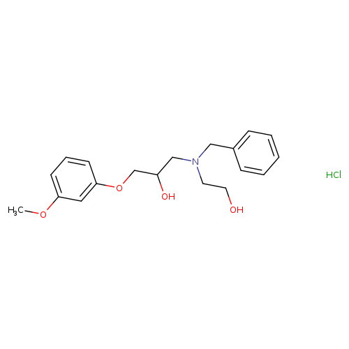 1-[BENZYL(2-HYDROXYETHYL)AMINO]-3-(3-METHOXYPHENOXY)PROPAN-2-OL HYDROCHLO+