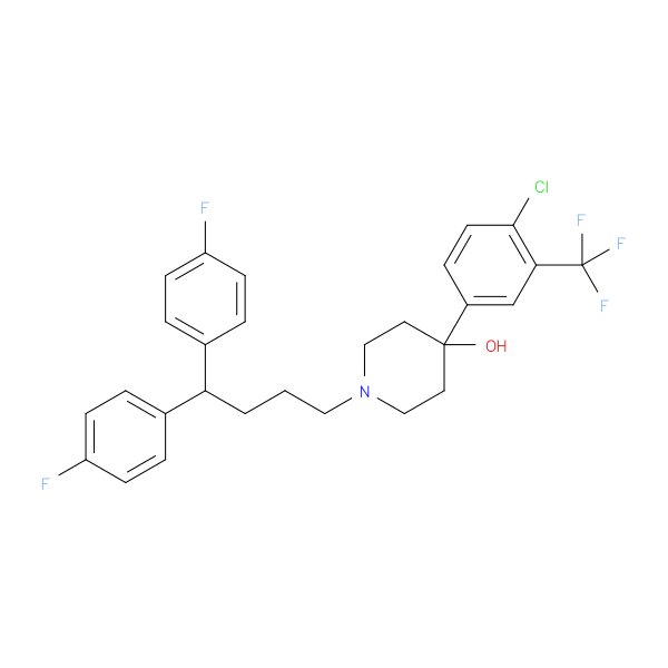 4-Piperidinol,1-[4,4-bis(4-fluorophenyl)butyl]-4-[4-chloro-3-(trifluoromethyl)phenyl]-