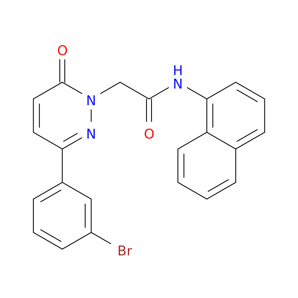 2-[3-(3-bromophenyl)-6-oxo-1,6-dihydropyridazin-1-yl]-N-(naphthalen-1-yl)acetamide