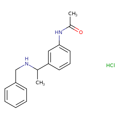N-{3-[1-(benzylamino)ethyl]phenyl}acetamide hydrochloride
