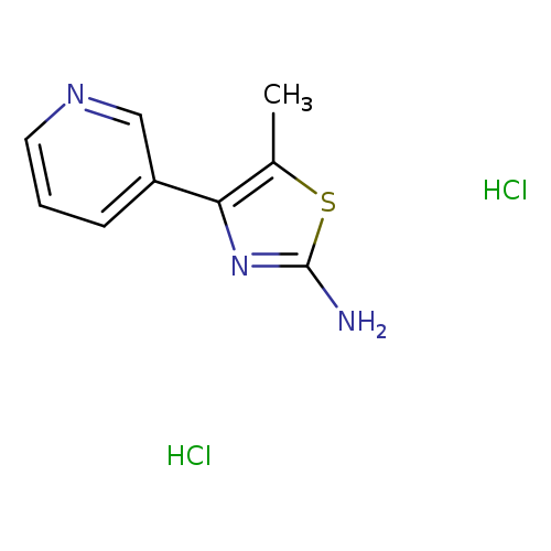 5-methyl-4-(pyridin-3-yl)-1,3-thiazol-2-aminedihydrochloride