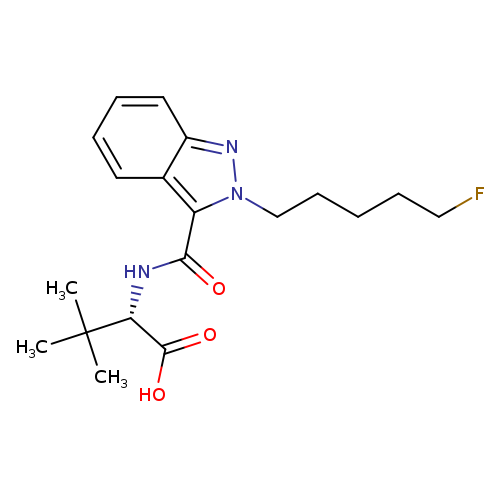 5-fluoro ADB 2'-indazole isomer butanoic acid metabolite