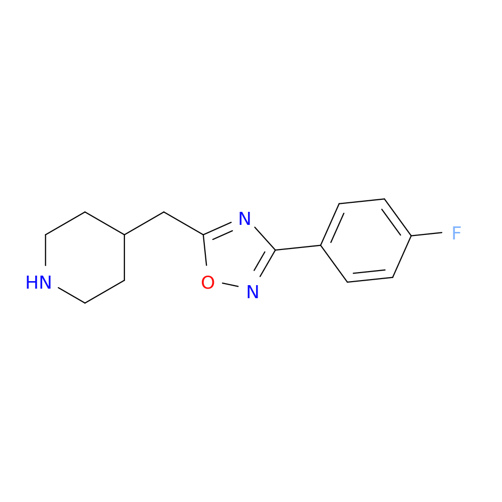 4-([3-(4-Fluorophenyl)-1,2,4-oxadiazol-5-yl]methyl)piperidine