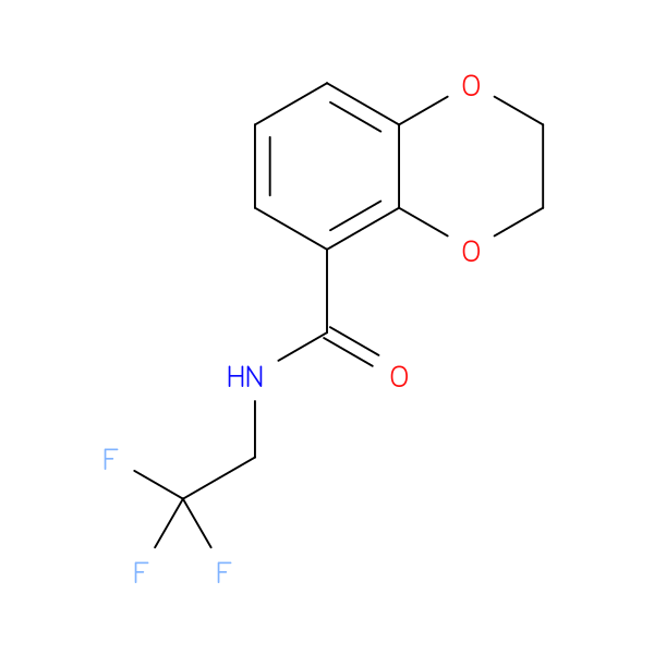 N-(2,2,2-trifluoroethyl)-2,3-dihydro-1,4-benzodioxine-5-carboxamide