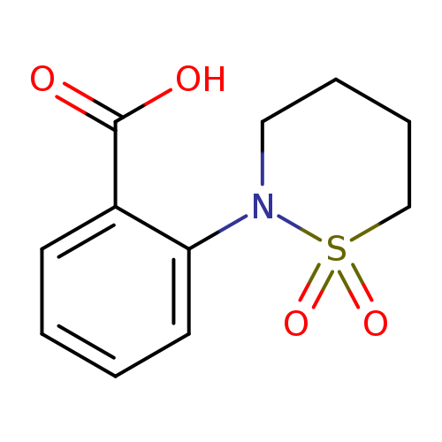 2-(1,1-Dioxido-1,2-thiazinan-2-yl)benzoic acid