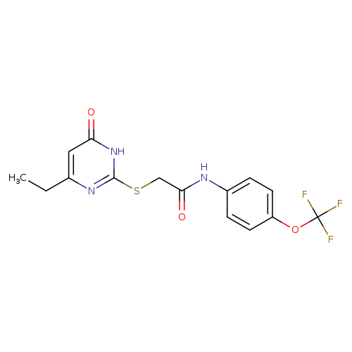 2-[(4-ethyl-6-oxo-1,6-dihydropyrimidin-2-yl)sulfanyl]-N-[4-(trifluoromethoxy)phenyl]acetamide