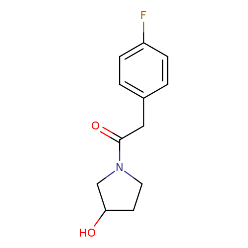 2-(4-fluorophenyl)-1-(3-hydroxypyrrolidin-1-yl)ethan-1-one