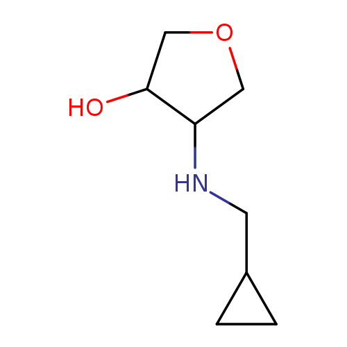 4-[(cyclopropylmethyl)amino]oxolan-3-ol