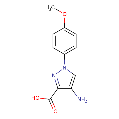 1H-Pyrazole-3-carboxylic acid, 4-amino-1-(4-methoxyphenyl)-