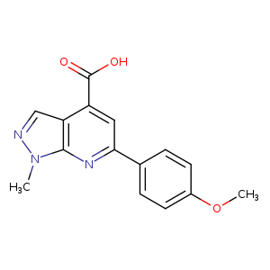 6-(4-methoxyphenyl)-1-methyl-1H-pyrazolo[3,4-b]pyridine-4-carboxylic acid