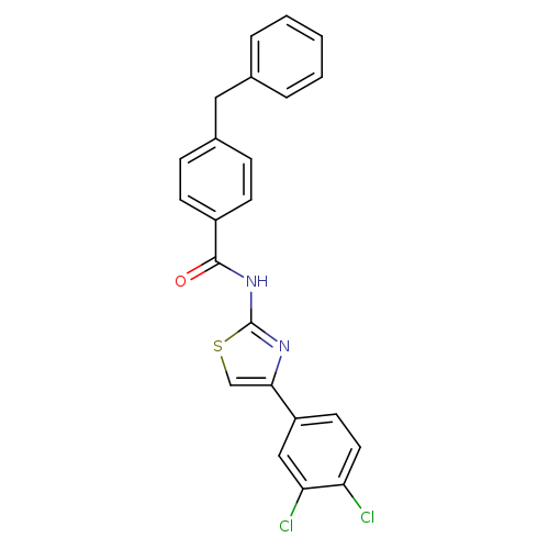 4-benzyl-N-[4-(3,4-dichlorophenyl)-1,3-thiazol-2-yl]benzamide