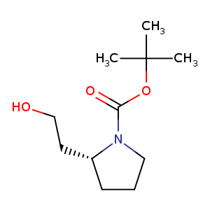 1-Pyrrolidinecarboxylic acid, 2-(2-hydroxyethyl)-, 1,1-dimethylethyl ester, (2R)-