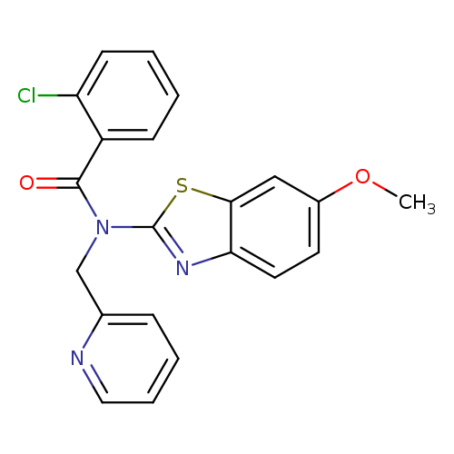 2-chloro-N-(6-methoxy-1,3-benzothiazol-2-yl)-N-[(pyridin-2-yl)methyl]benzamide