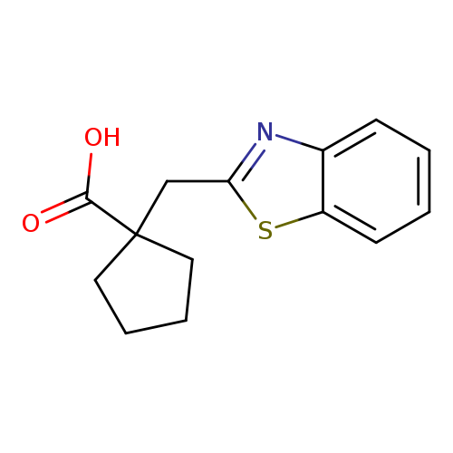 1-(1,3-Benzothiazol-2-ylmethyl)cyclopentanecarboxylic acid