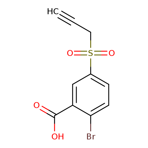 2-Bromo-5-(prop-2-yne-1-sulfonyl)benzoic acid