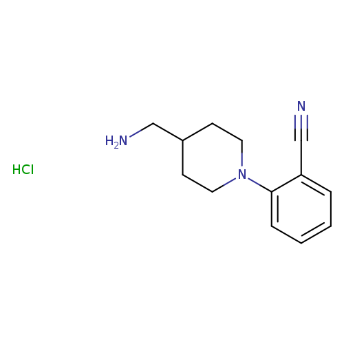 2-[4-(aminomethyl)piperidin-1-yl]benzonitrile hydrochloride
