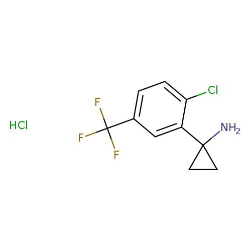 1-[2-Chloro-5-(trifluoromethyl)phenyl]cyclopropan-1-amine hydrochloride