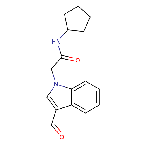 N-Cyclopentyl-2-(3-formyl-1H-indol-1-yl)acetamide