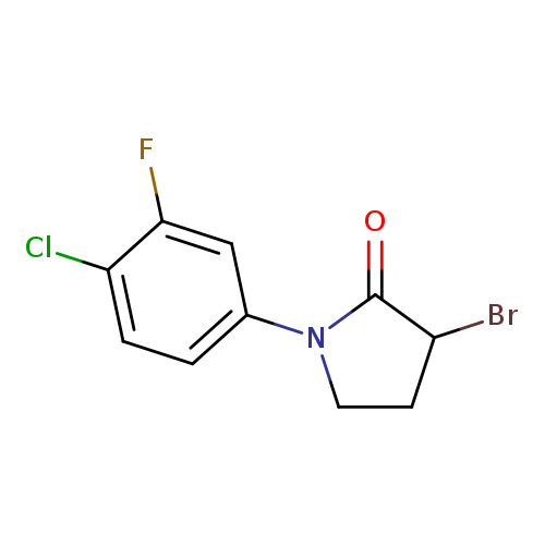 3-bromo-1-(4-chloro-3-fluorophenyl)pyrrolidin-2-one