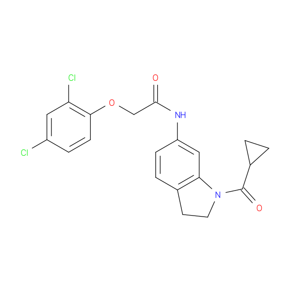 N-(1-cyclopropanecarbonyl-2,3-dihydro-1H-indol-6-yl)-2-(2,4-dichlorophenoxy)acetamide