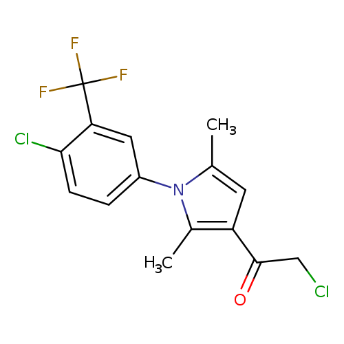 2-Chloro-1-(1-[4-chloro-3-(trifluoromethyl)phenyl]-2,5-dimethyl-1h-pyrrol-3-yl)ethanone