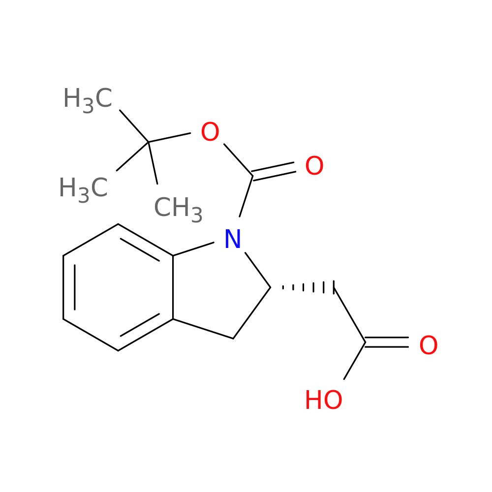 2-[(2S)-1-[(tert-butoxy)carbonyl]-2,3-dihydro-1H-indol-2-yl]acetic acid