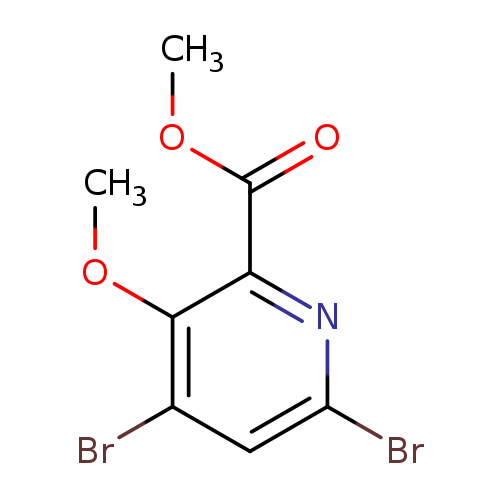 2-Pyridinecarboxylic acid, 4,6-dibroMo-3-Methoxy-, Methyl ester