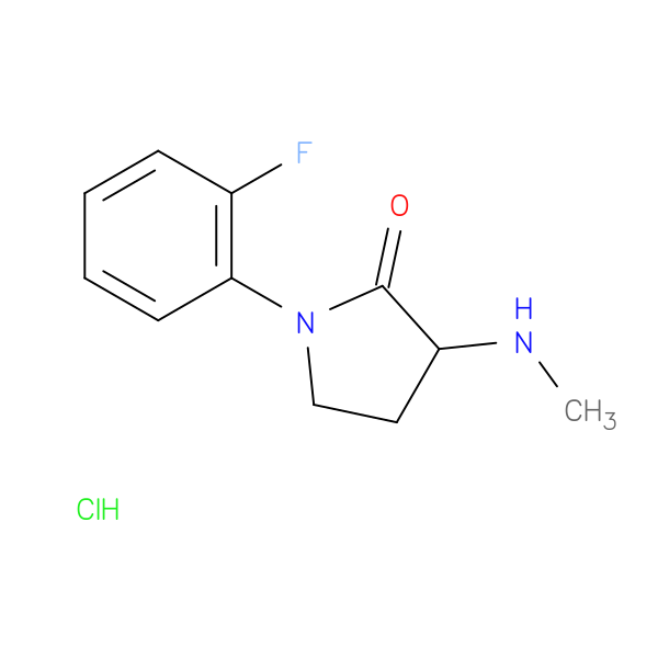 1-(2-Fluorophenyl)-3-(methylamino)pyrrolidin-2-one hydrochloride