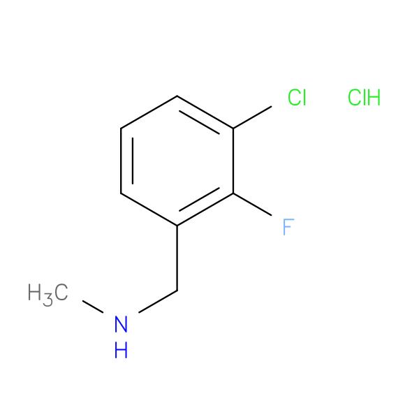 1-(3-Chloro-2-fluorophenyl)-n-methylmethanamine hcl