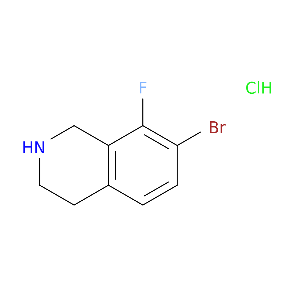 7-bromo-8-fluoro-1,2,3,4-tetrahydroisoquinoline hydrochloride