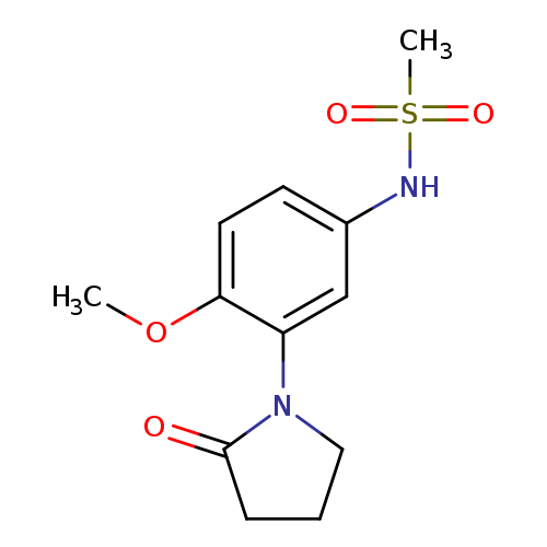N-[4-methoxy-3-(2-oxopyrrolidin-1-yl)phenyl]methanesulfonamide