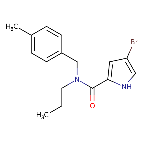 4-bromo-N-[(4-methylphenyl)methyl]-N-propyl-1H-pyrrole-2-carboxamide