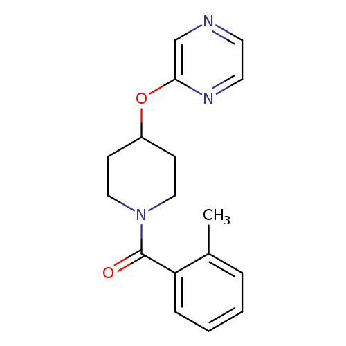 2-{[1-(2-methylbenzoyl)piperidin-4-yl]oxy}pyrazine