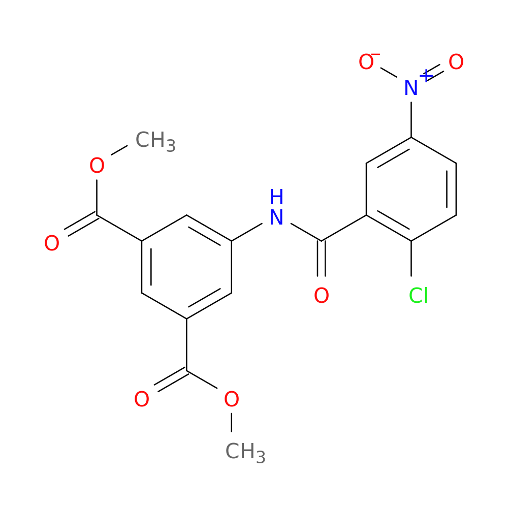 1,3-dimethyl 5-(2-chloro-5-nitrobenzamido)benzene-1,3-dicarboxylate