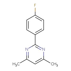 2-(4-fluorophenyl)-4,6-dimethylpyrimidine
