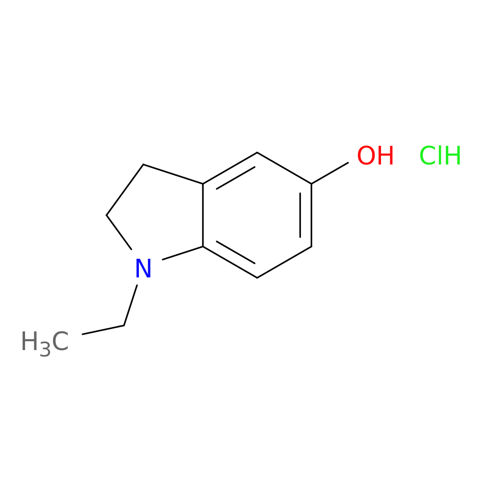 1-ethyl-2,3-dihydro-1H-indol-5-ol hydrochloride