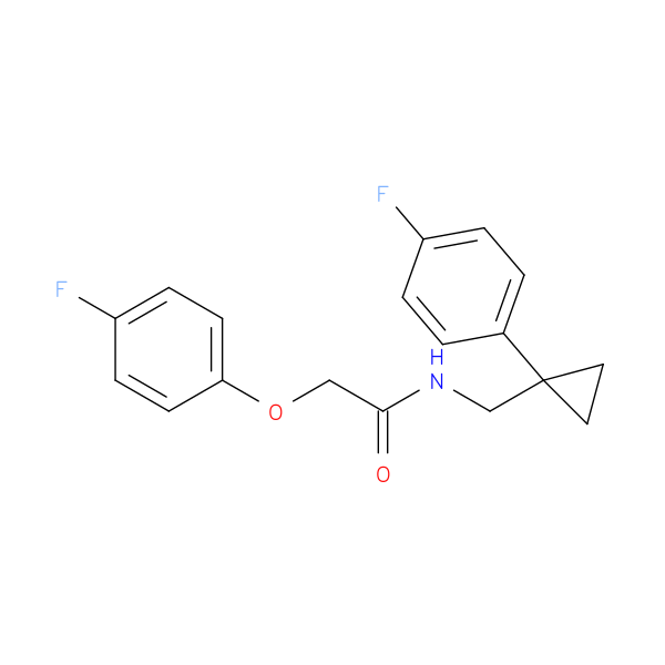 2-(4-fluorophenoxy)-N-{[1-(4-fluorophenyl)cyclopropyl]methyl}acetamide